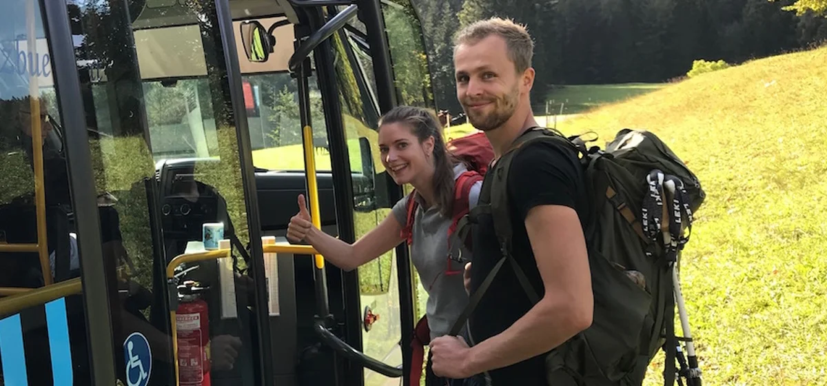Hiking by public transport